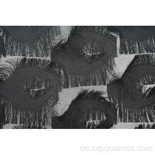 Handgeschnittener Jacquard-Stoff aus 100% Polyester-Wimpern